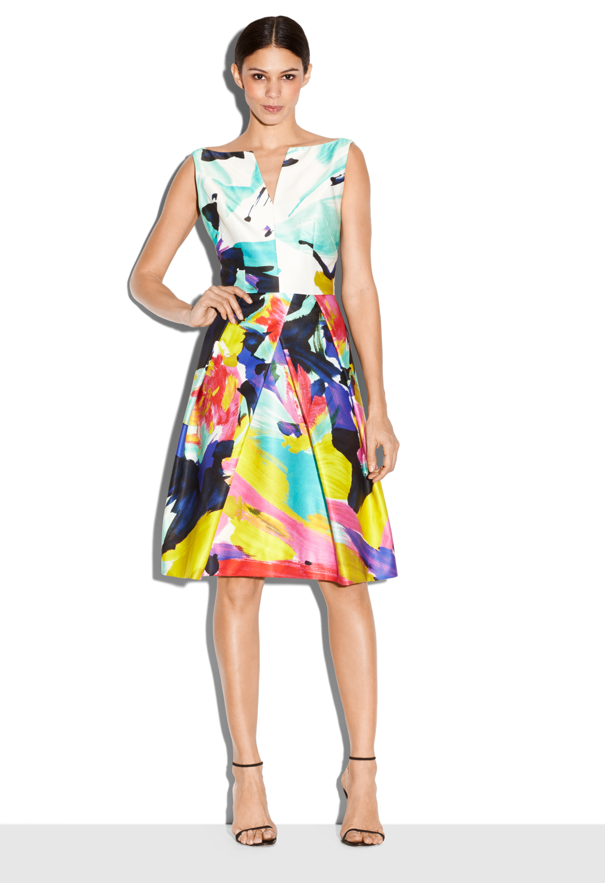 Lyst Milly Abstract Fl Marilia Tail Dress Gallery