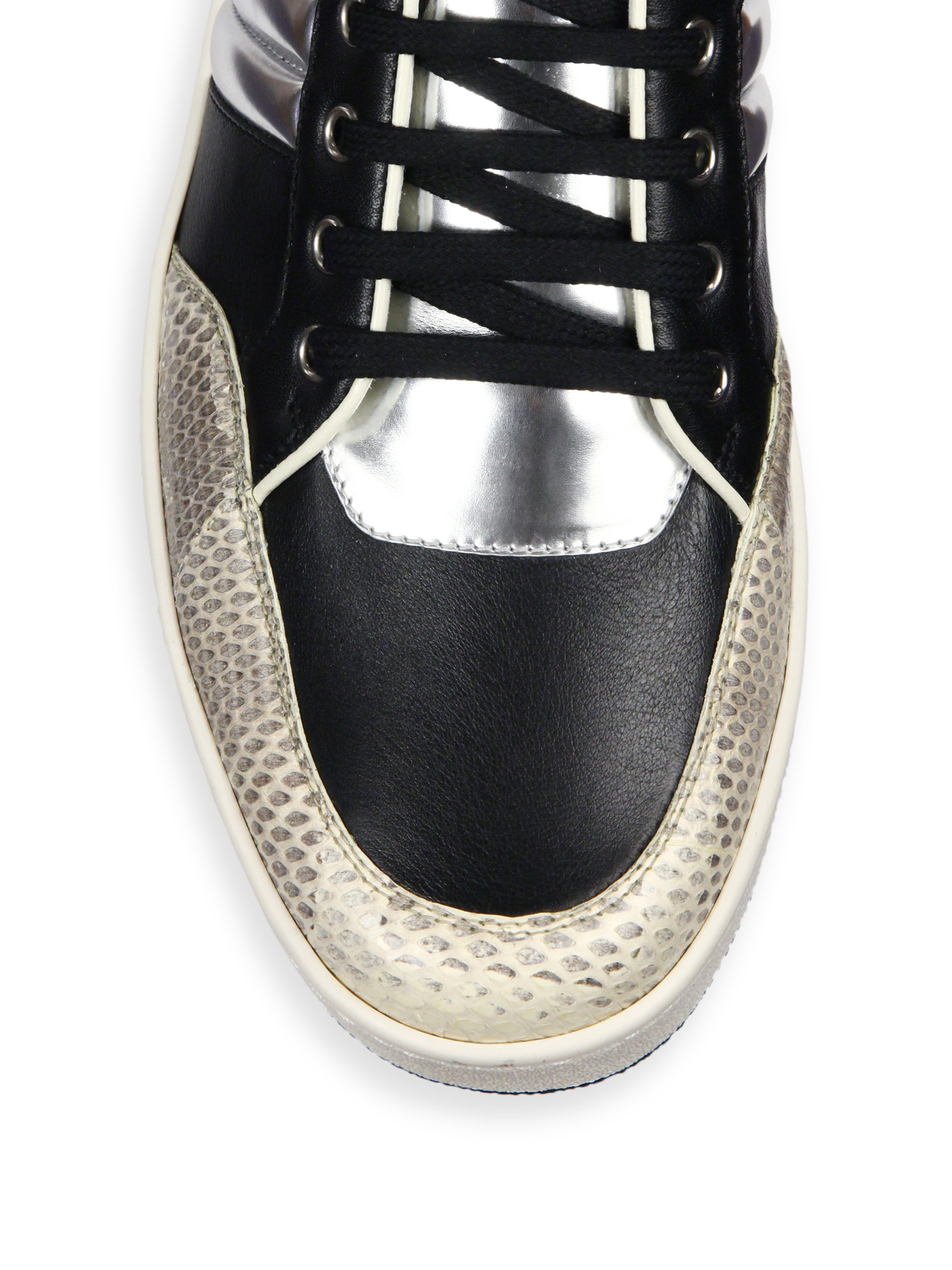 gucci major snake high top sneaker