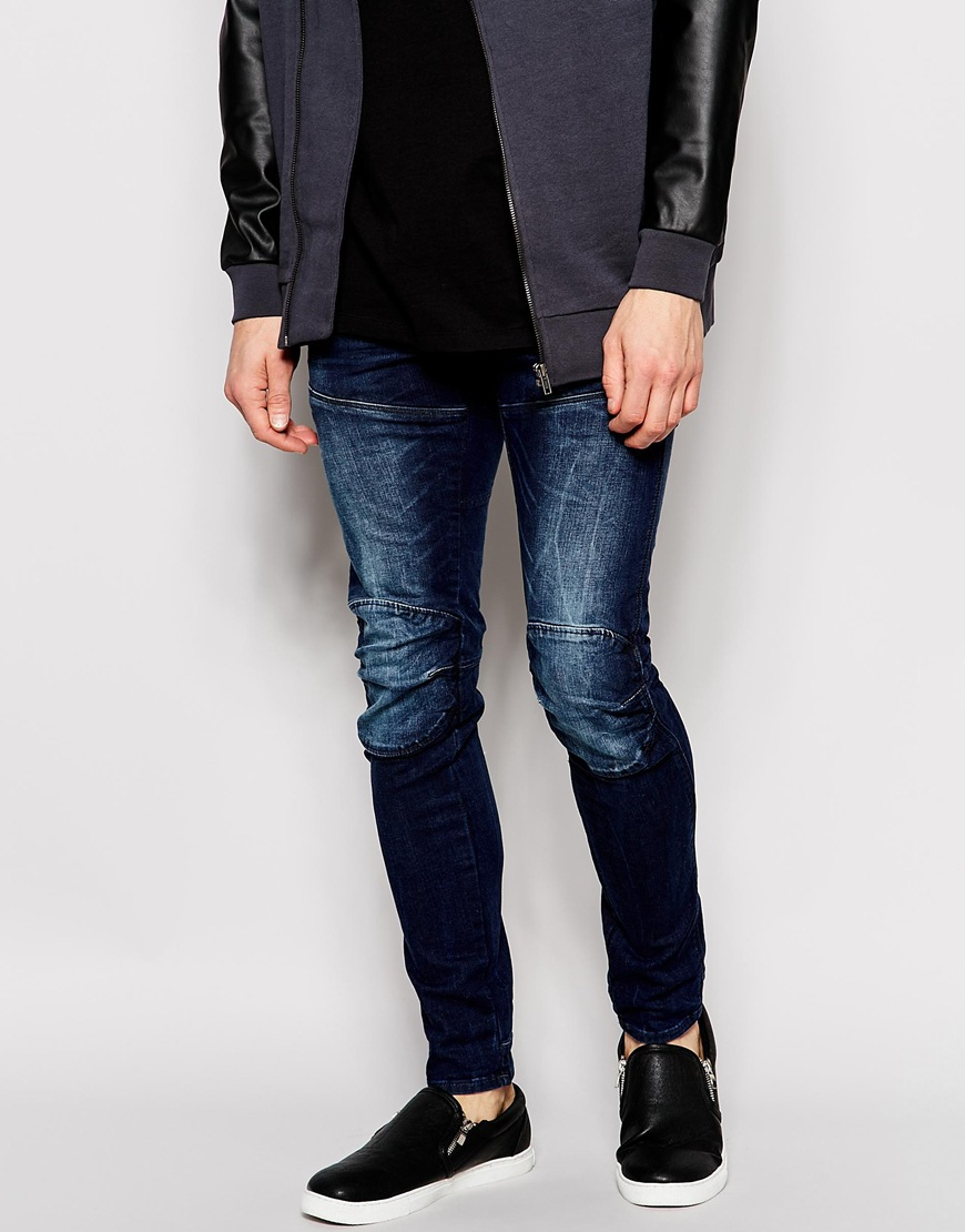 Lyst - G-Star Raw Jeans Elwood 5620 3d Super Slim Stretch Dark Aged in ...