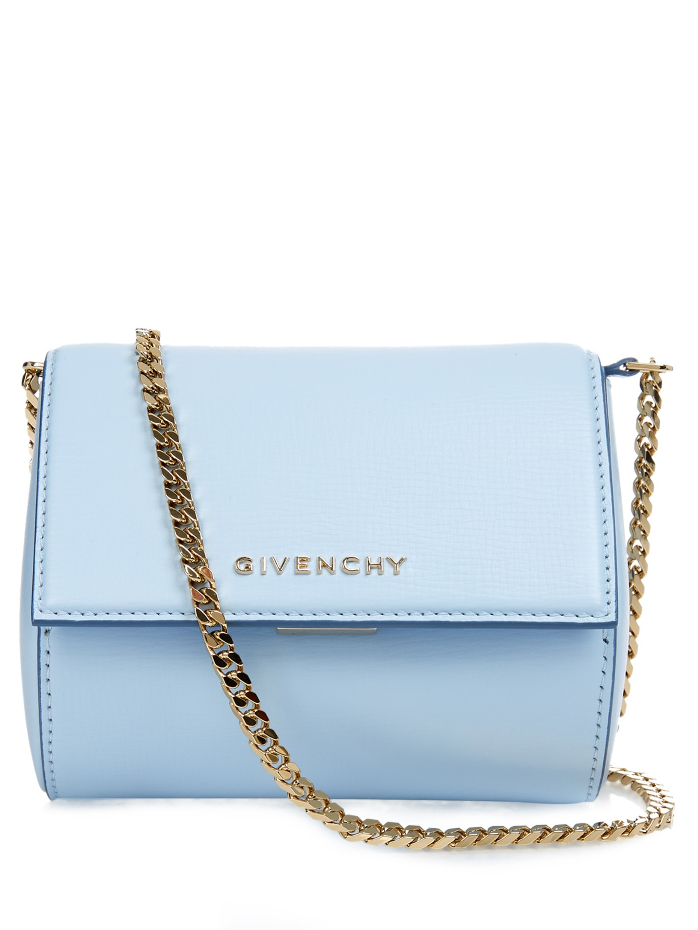Lyst Givenchy Pandora Box Leather Cross Body Bag In Blue Gallery