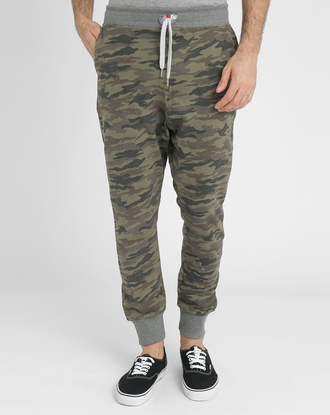 Sweet pants Camouflage Loose-fit Joggers in Gray for Men | Lyst