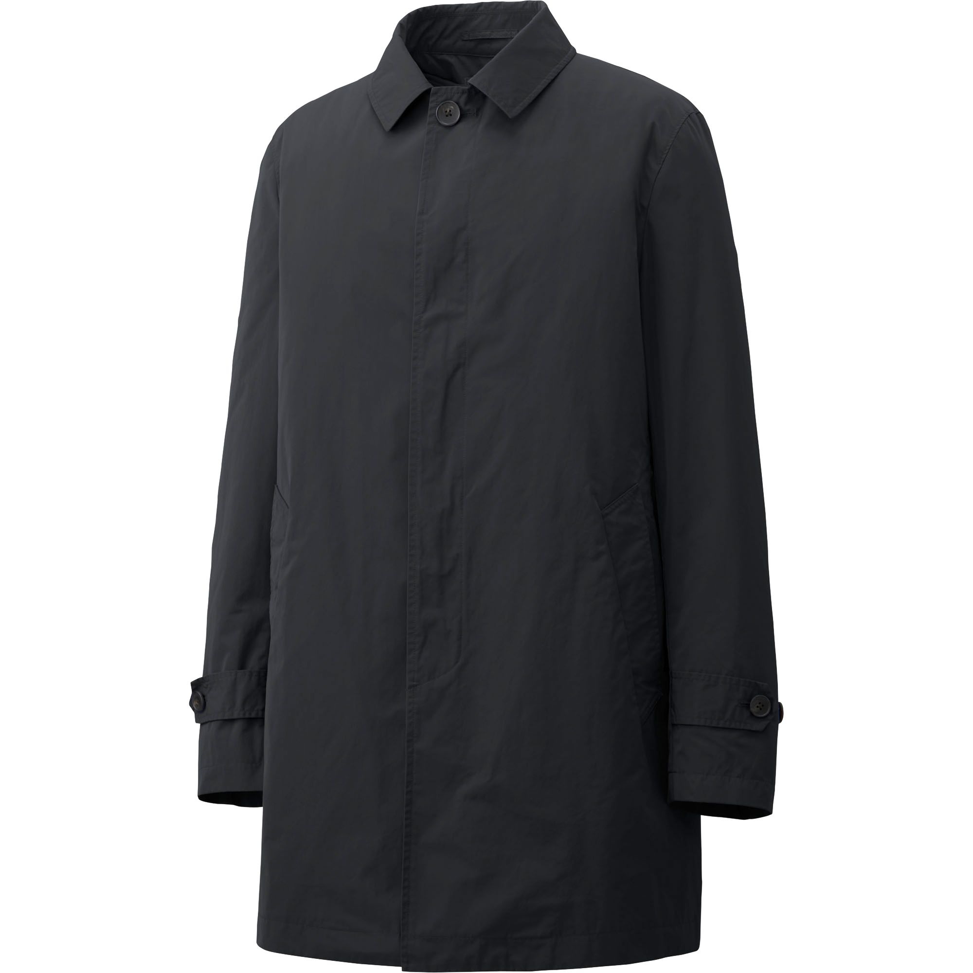 Uniqlo | Black Men Light Comfort Convertible Collar Coat for Men | Lyst