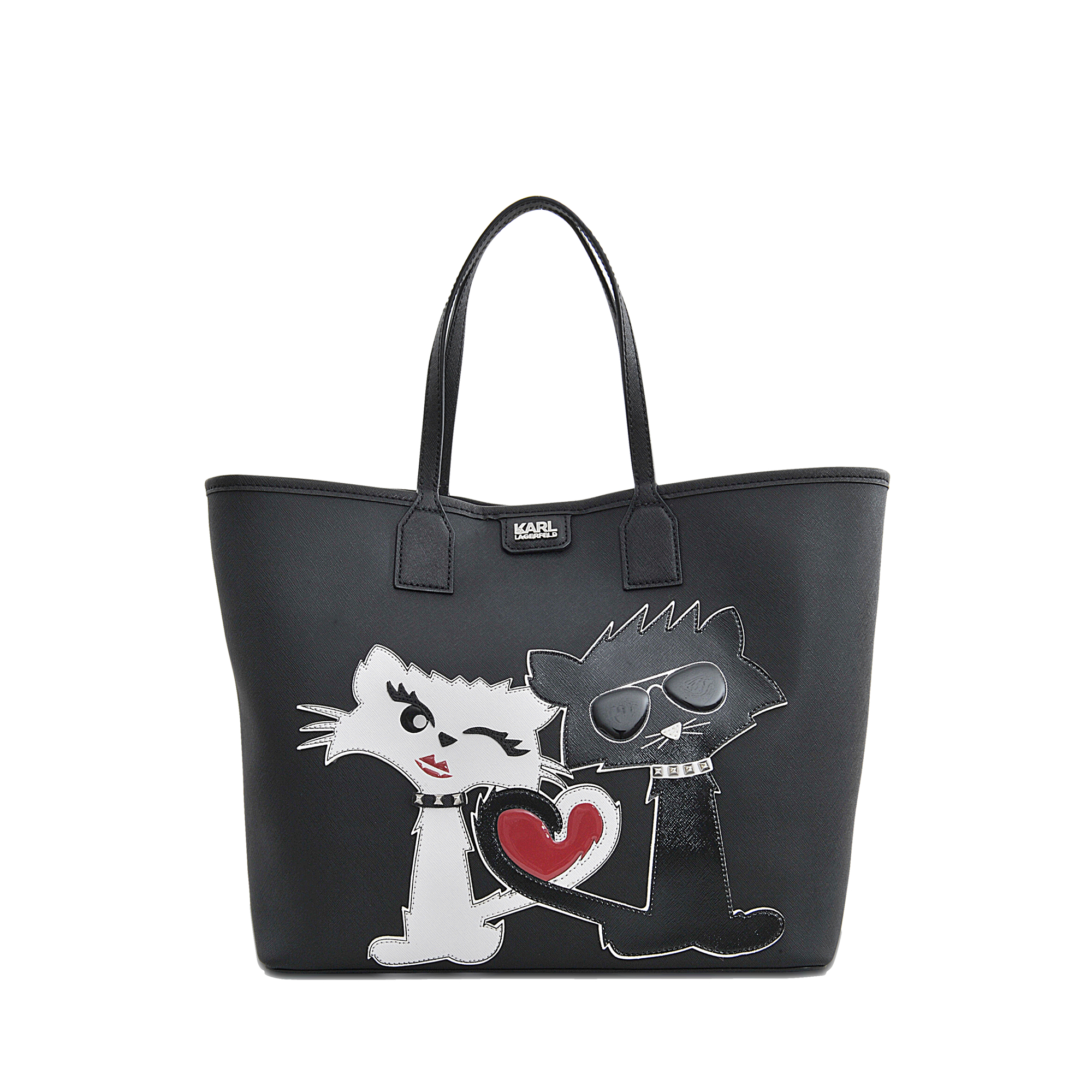 Lyst - Karl Lagerfeld Choupette Love Shopper Cats Tote in Black