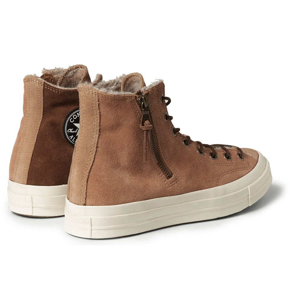 Lyst - Converse Suede High Top Sneakers in Brown for Men