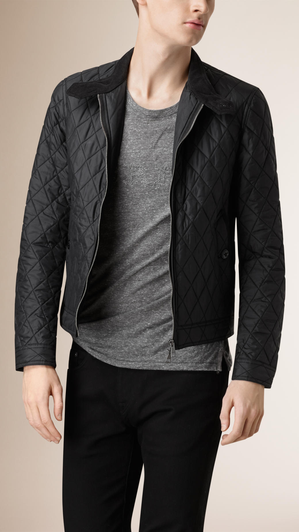 burberry quilted jacket mens
