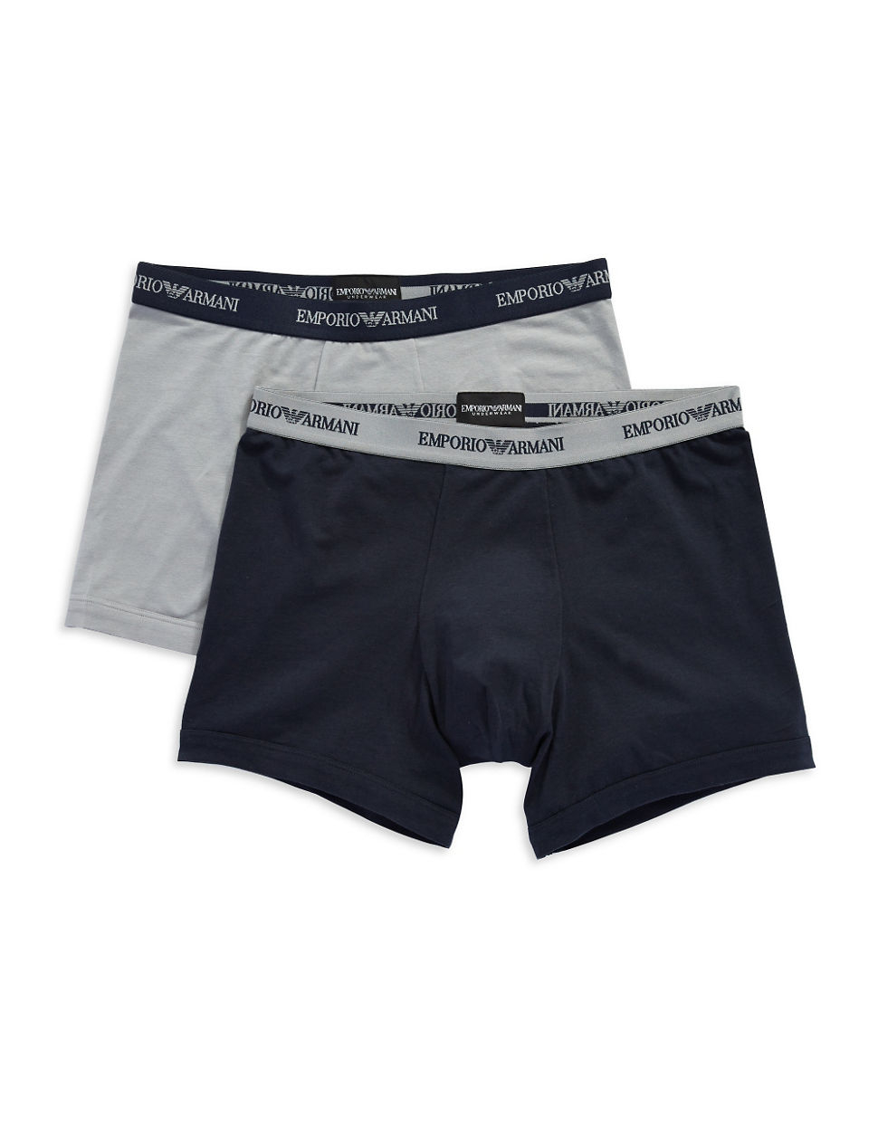 Emporio armani Two-pack Boxer Briefs in Gray for Men | Lyst