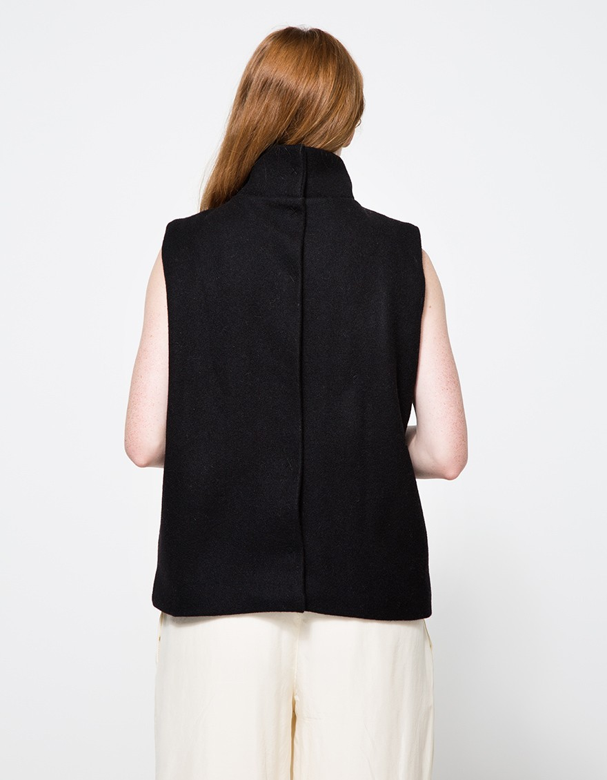 objects-without-meaning-turtleneck-vest-in-black-in-black-lyst