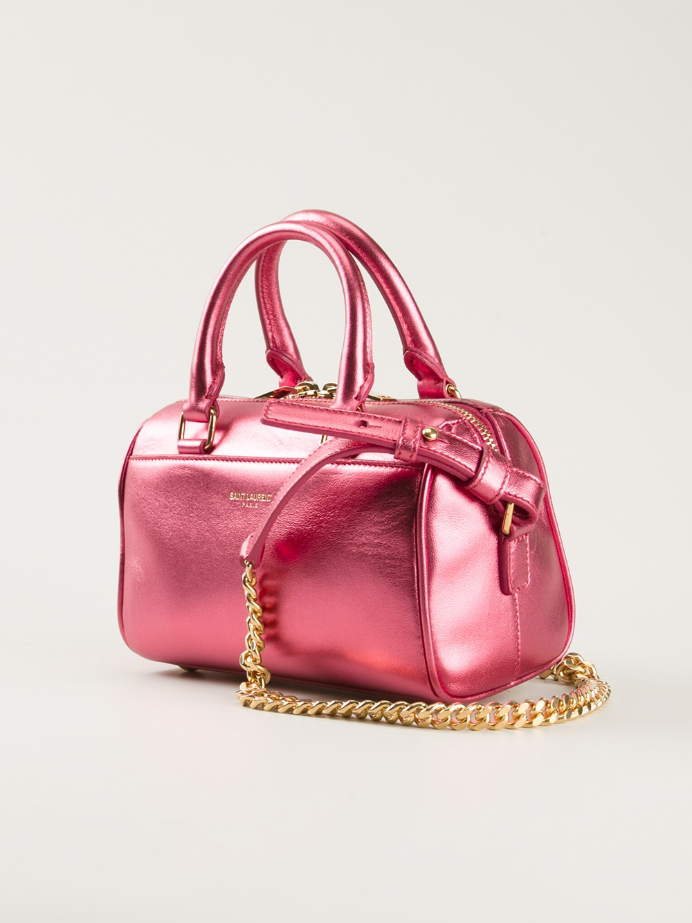 Lyst Saint Laurent Baby Duffle Shoulder Bag in Pink