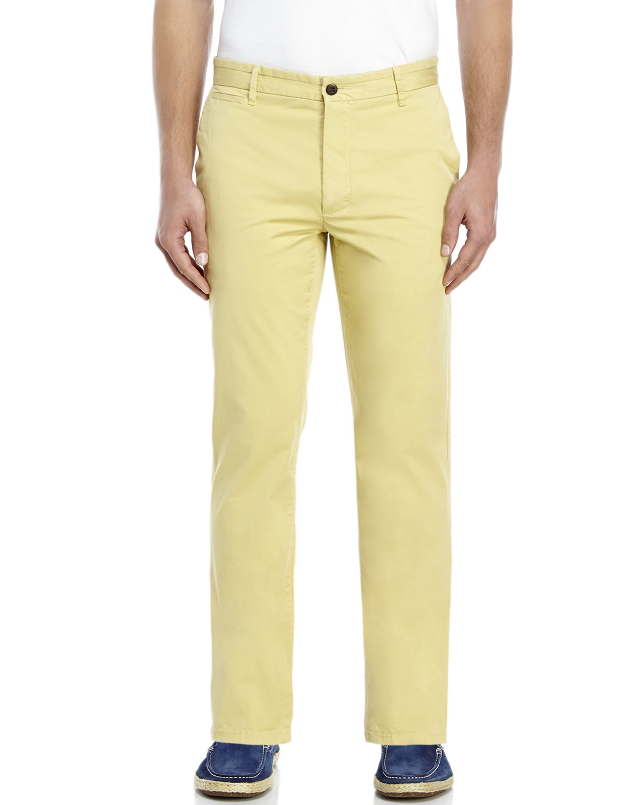 Lyst - Dockers Yellow Marina Collection Slim Tapered Khaki Pants in ...