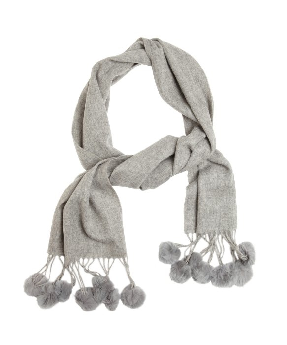 31 FUR POM POM SCARF UK