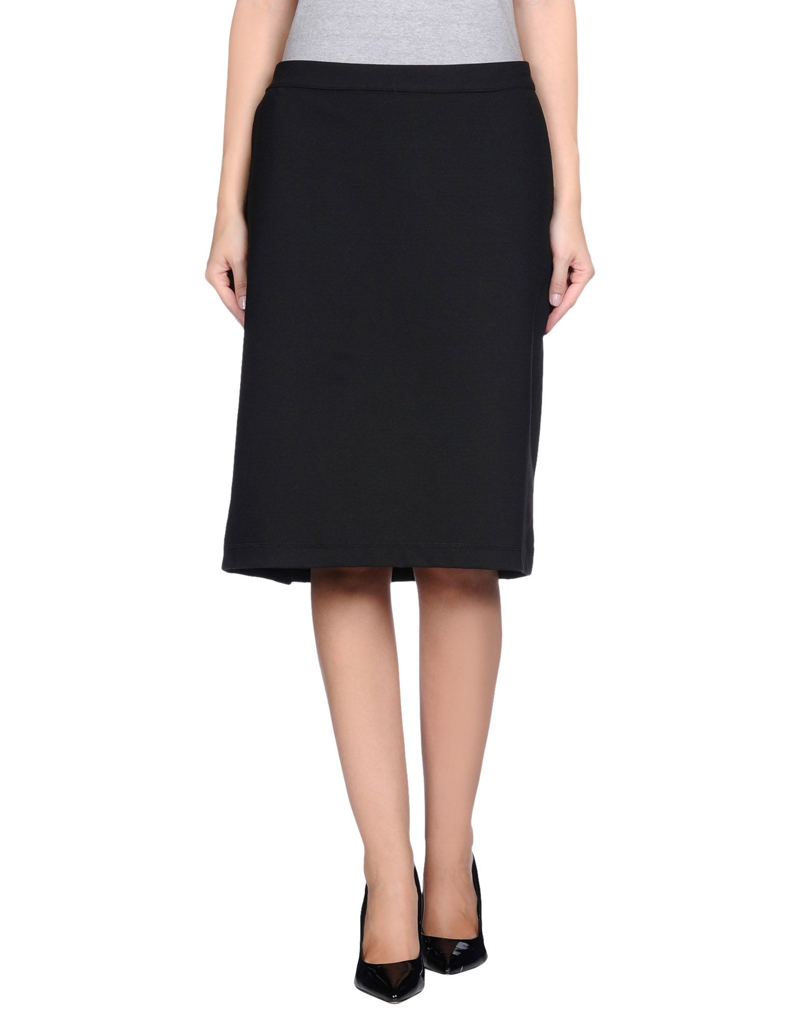 Lyst - Gianfranco Ferré Knee Length Skirt in Black