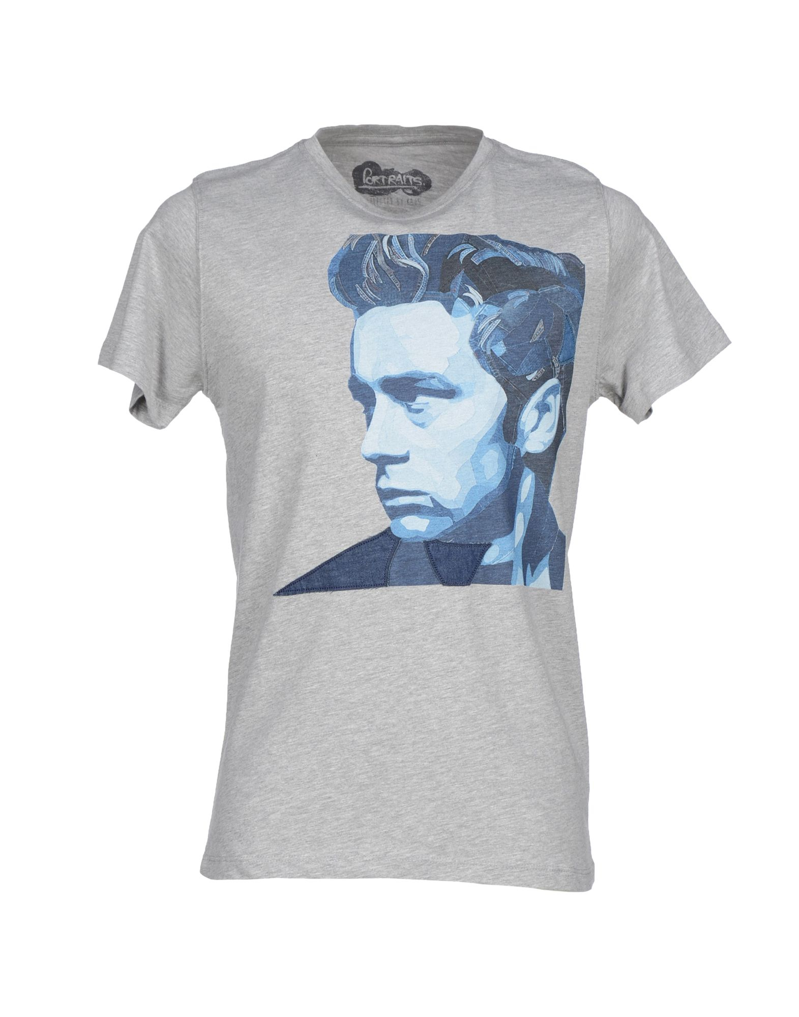 kaos t shirt in blue for grey lyst kaos t shirt in blue for grey lyst
