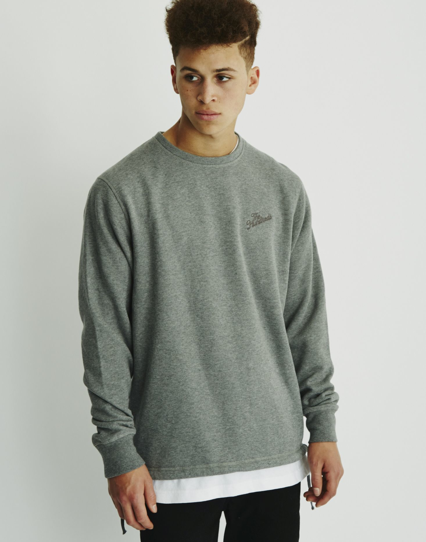 Lyst The Hundreds Jade Crewneck Sweatshirt Grey in Gray for Men