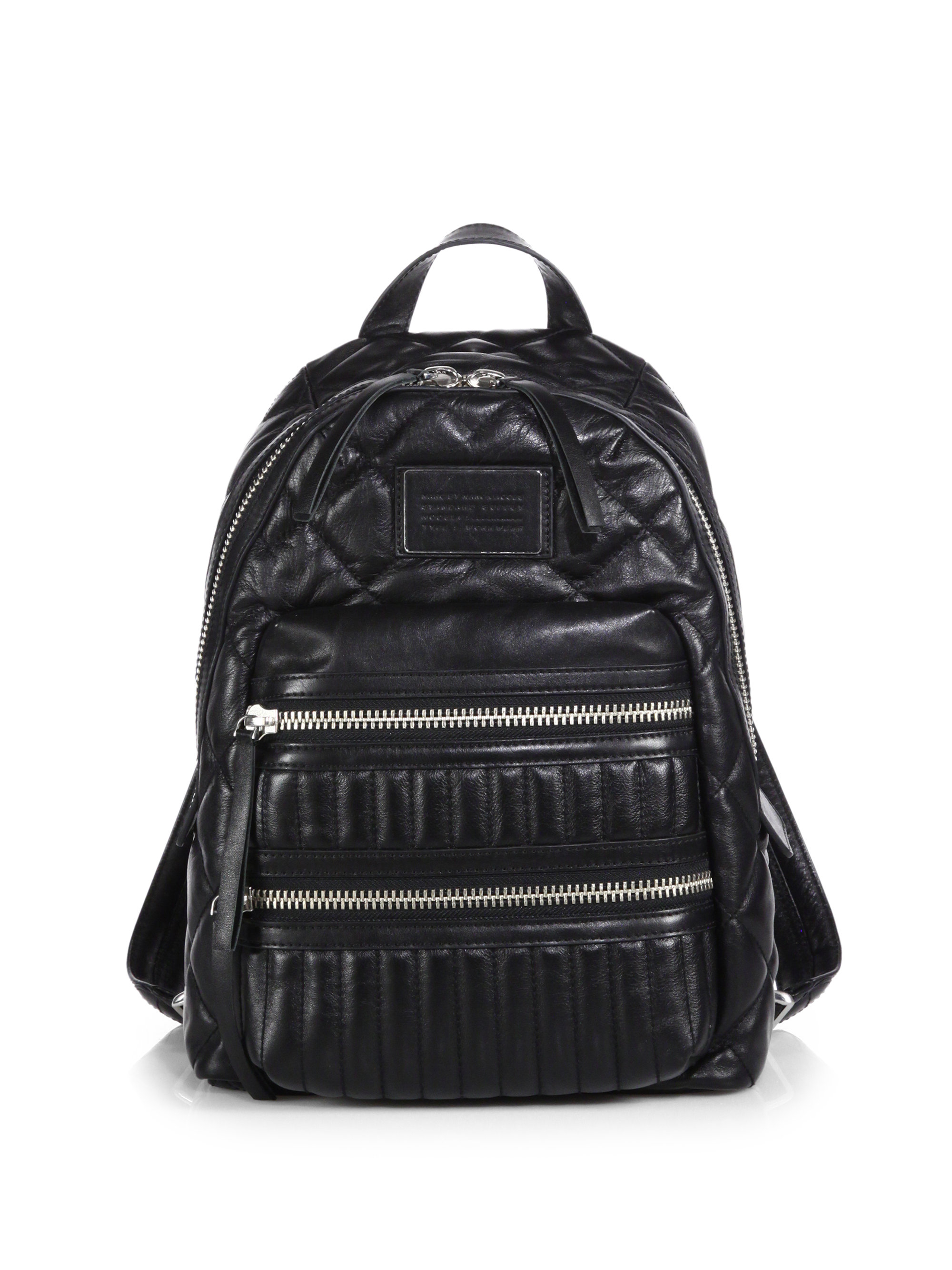 Lyst - Marc By Marc Jacobs Domo Quilted-Leather Biker Backpack in Black