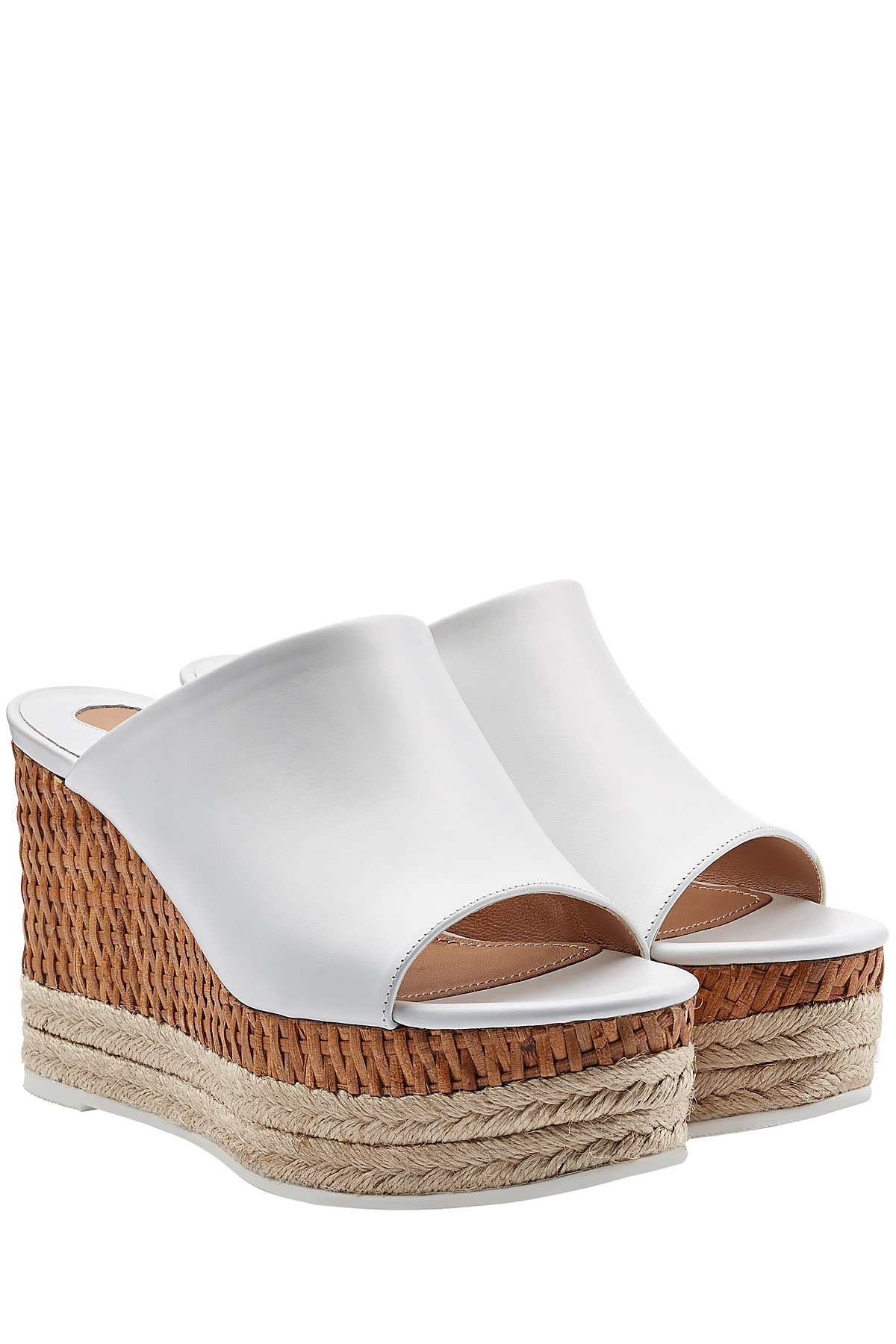 white designer mules