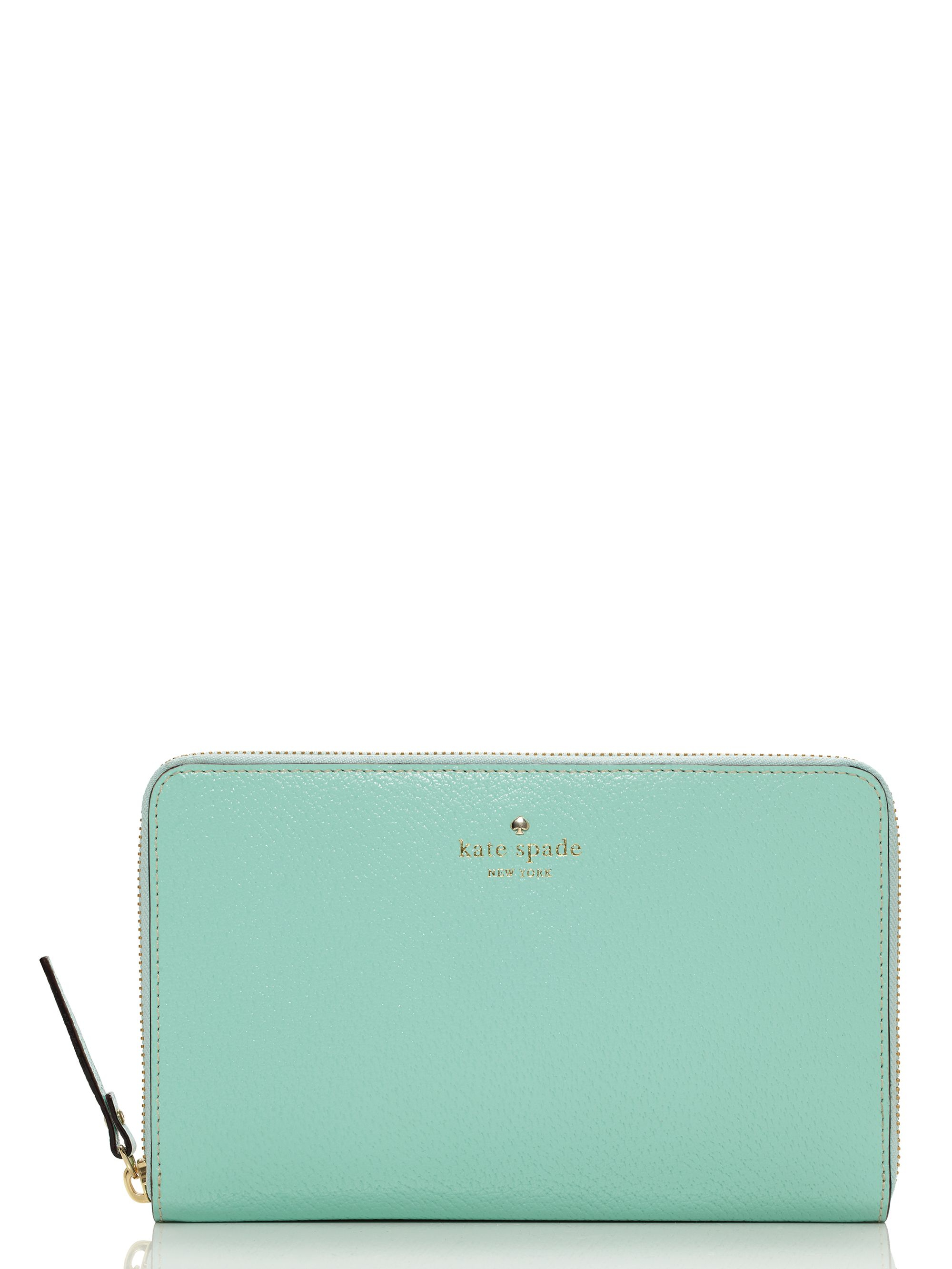 Lyst - Kate Spade New York Grand Street Zip Travel Wallet in Blue