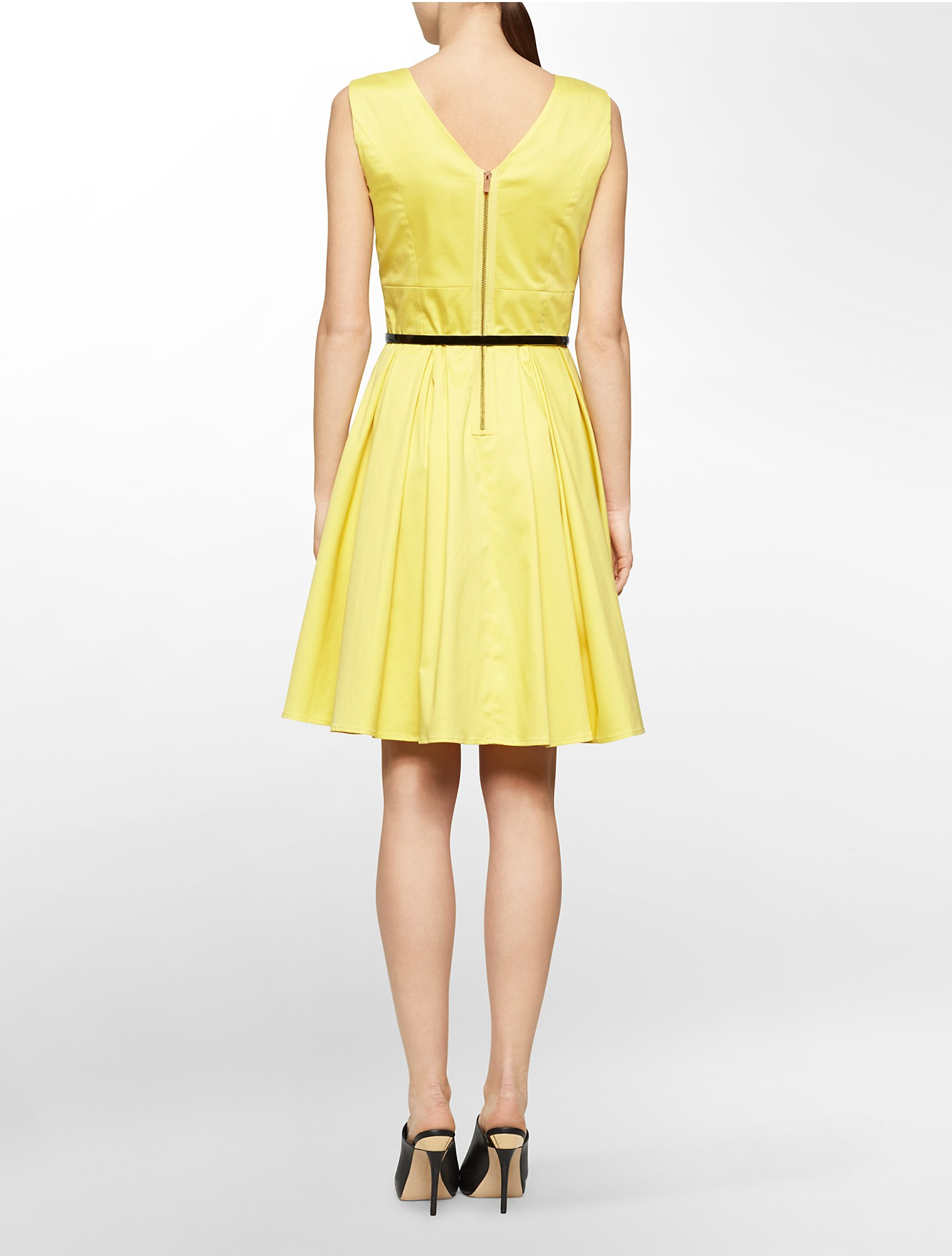 Calvin klein yellow dress