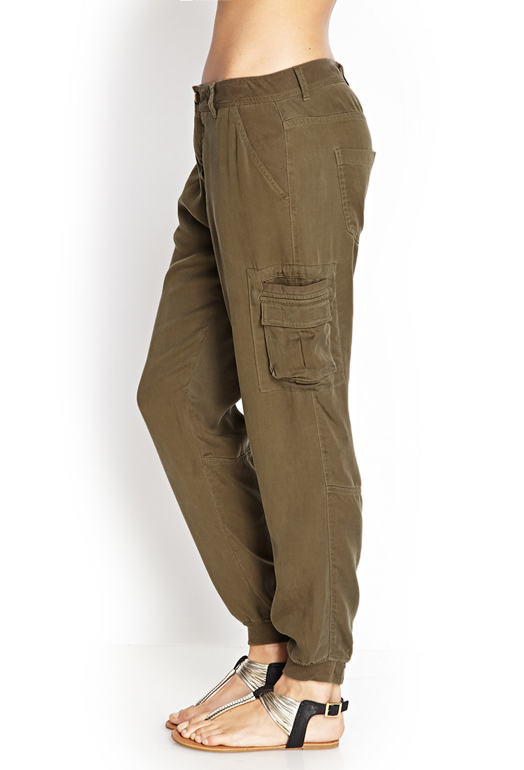 forever 21 cargo wide leg pants