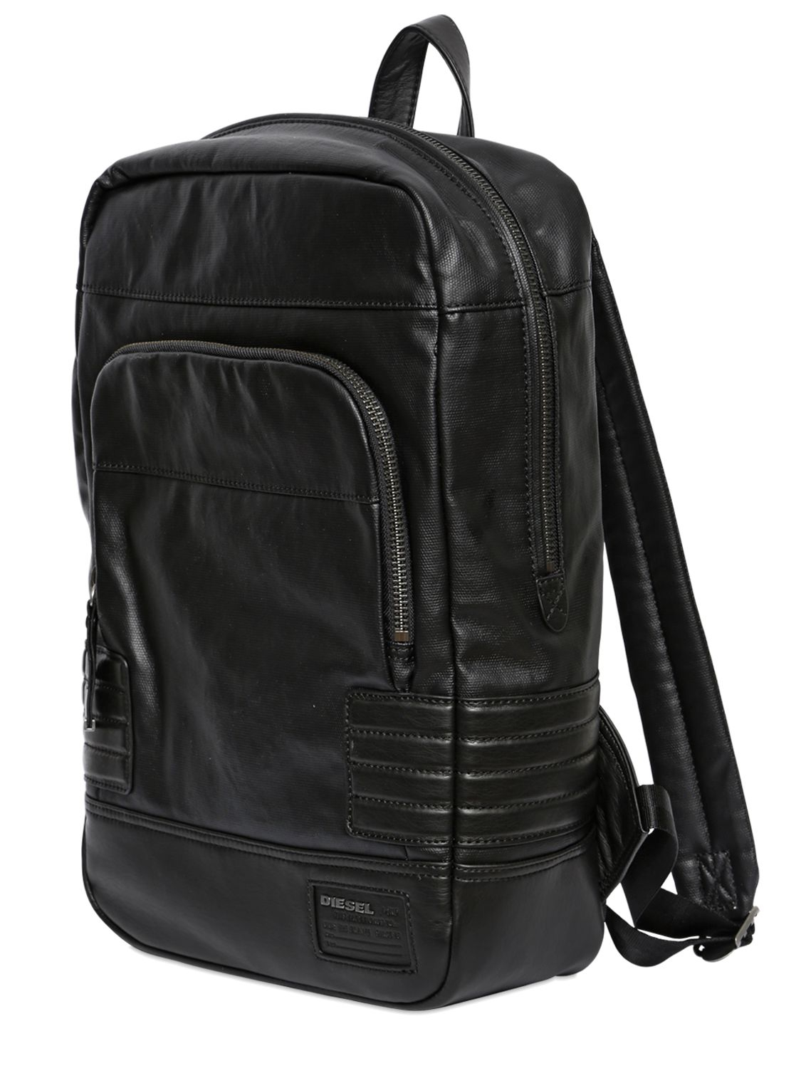 Lyst - Diesel Faux Leather Backpack in Black for Men