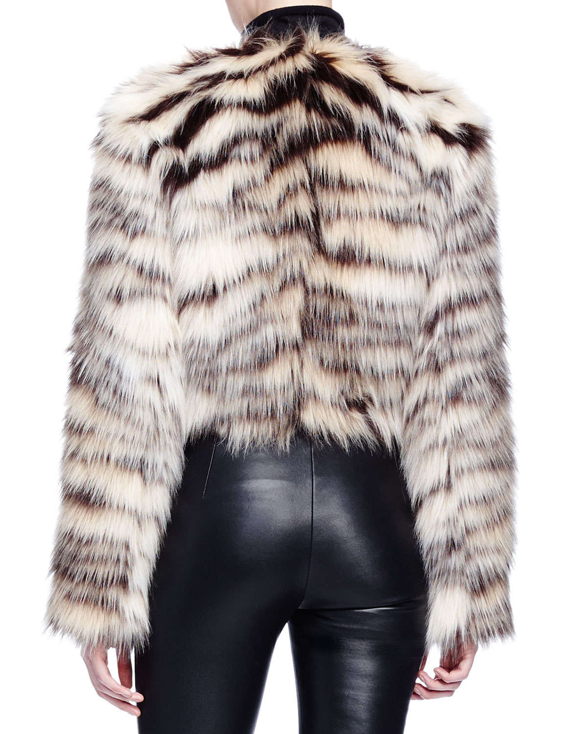 Paris Designers Look To Fur For Directional Glamour Sagafurs Image 1 Of Lanvin Faux Fur Jacket In Tawn