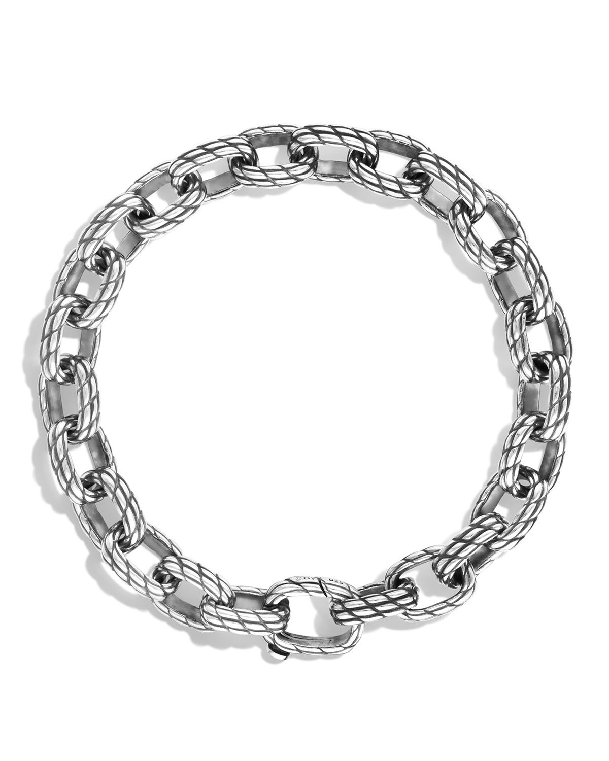 David Yurman Maritime Rope Medium Link Bracelet in Silver for Men | Lyst