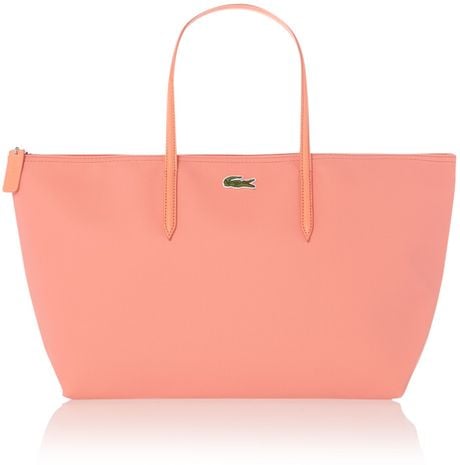 Lacoste Coral Tote Bag in Pink | Lyst