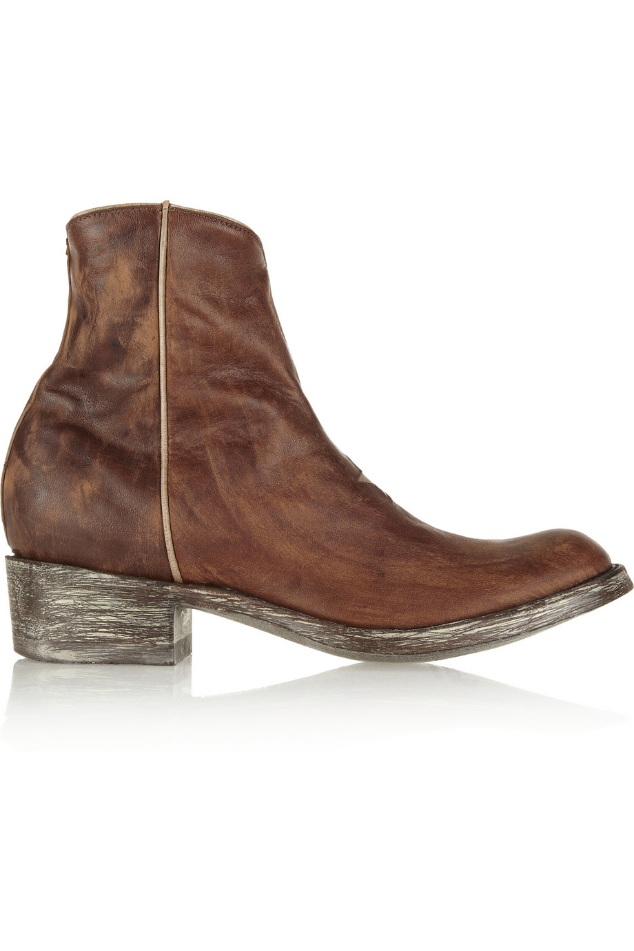 distressed ankle boots for women