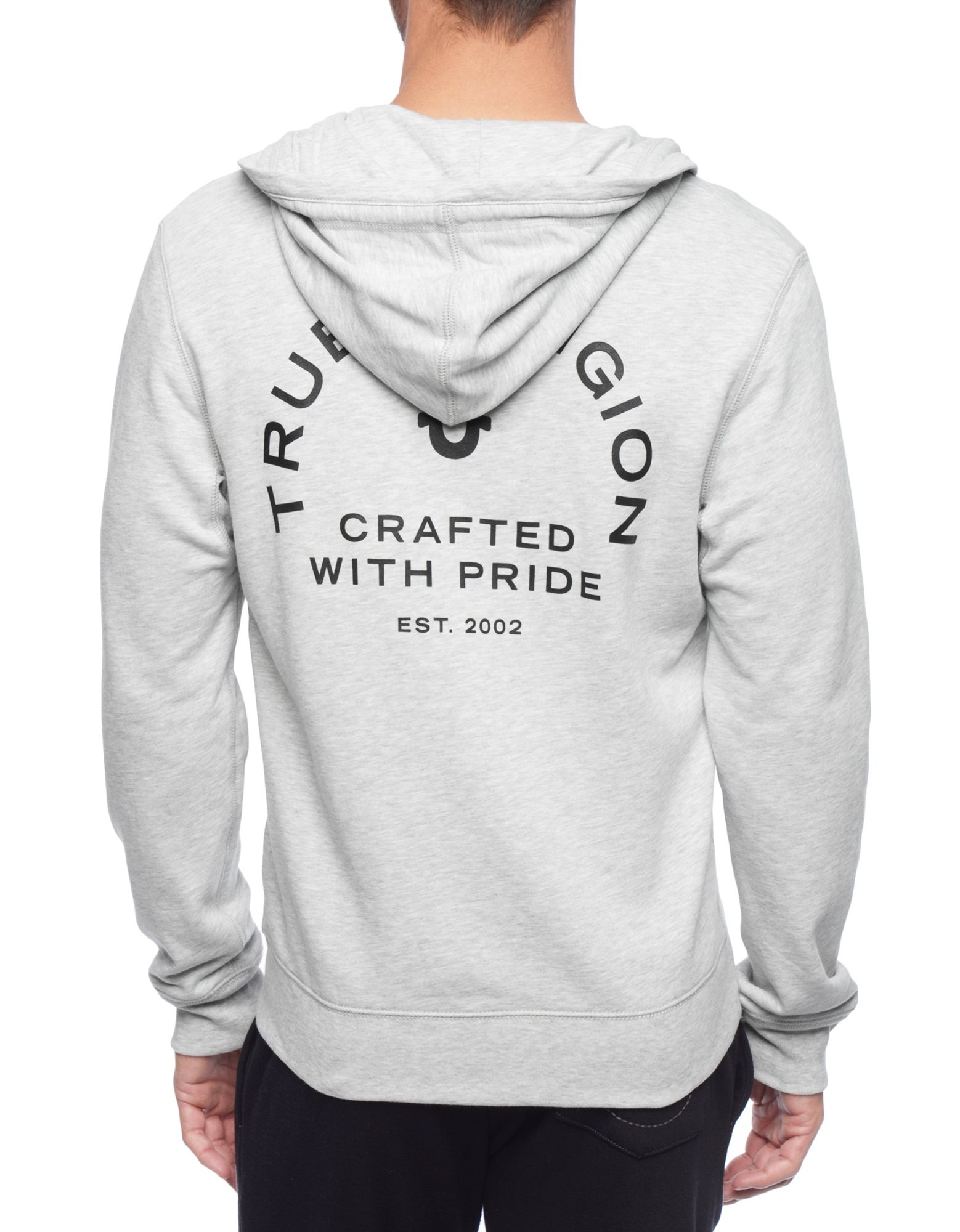 True Religion Crafted With Pride Mens Hoodie In Gray For Men Lyst 7767