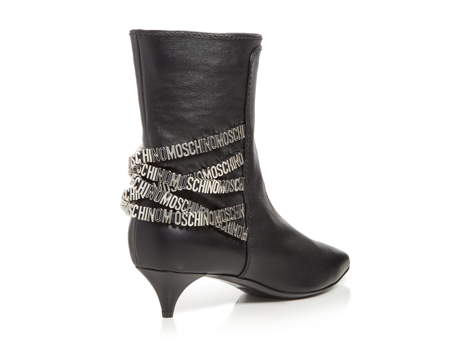 bootie with kitten heel