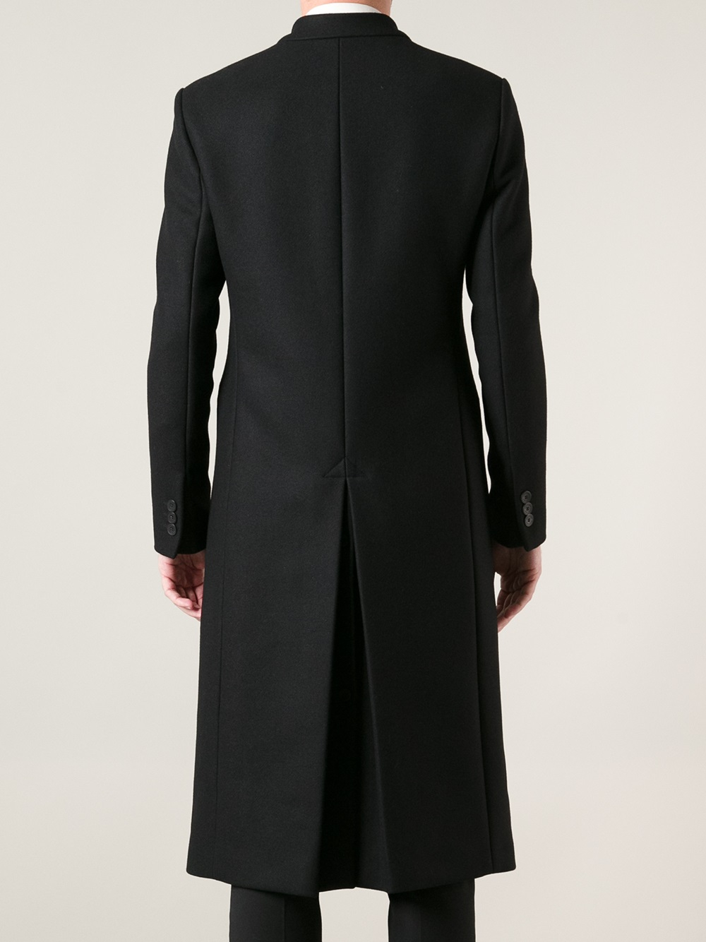 Lyst - Emporio Armani Formal Long Coat in Black for Men