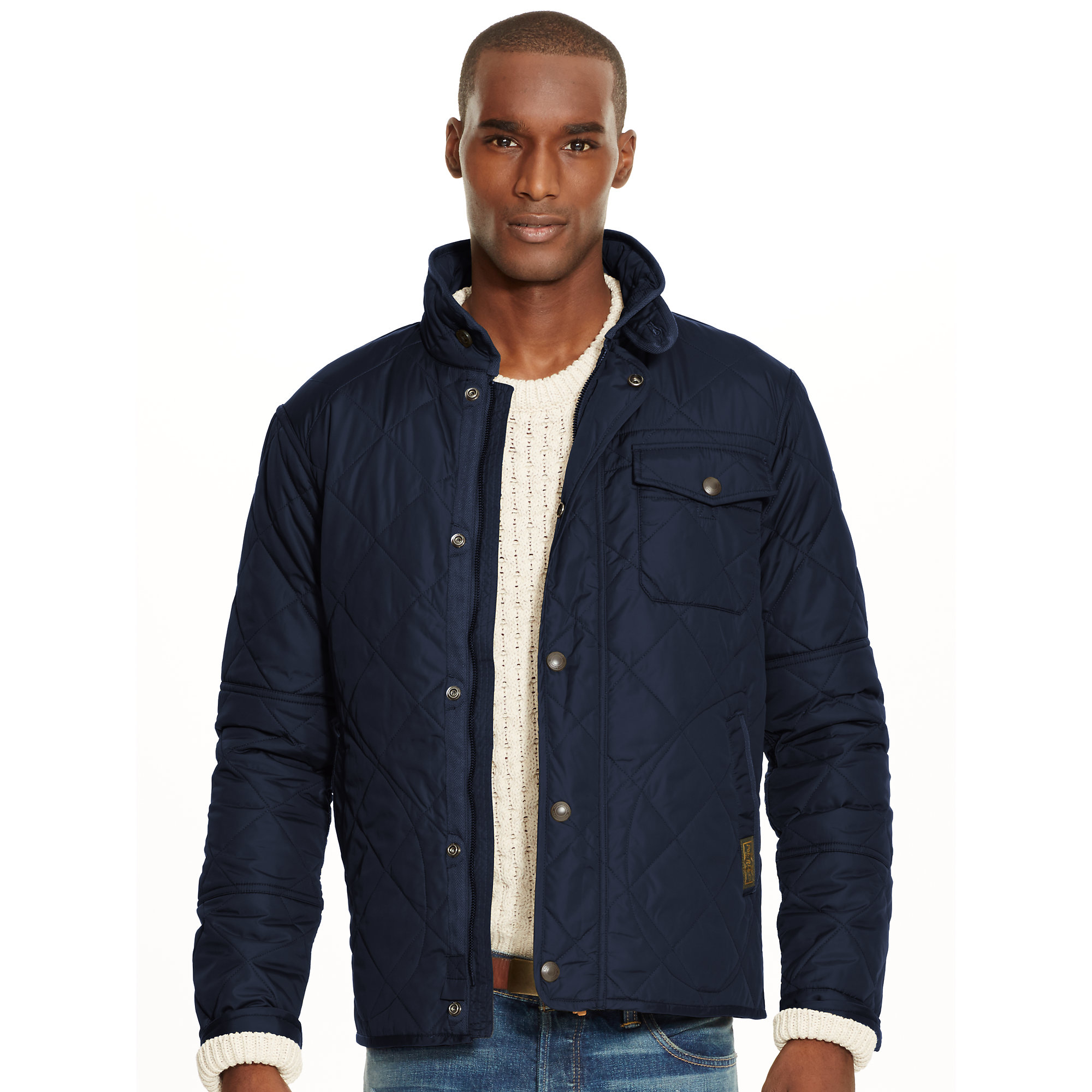 Lyst - Polo Ralph Lauren Quilted Jacket in Blue for Men