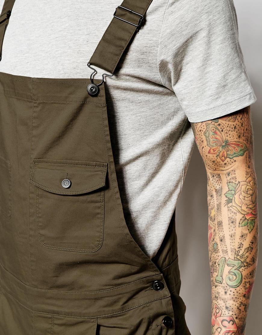 Lyst Asos Overalls In Khaki in Green for Men