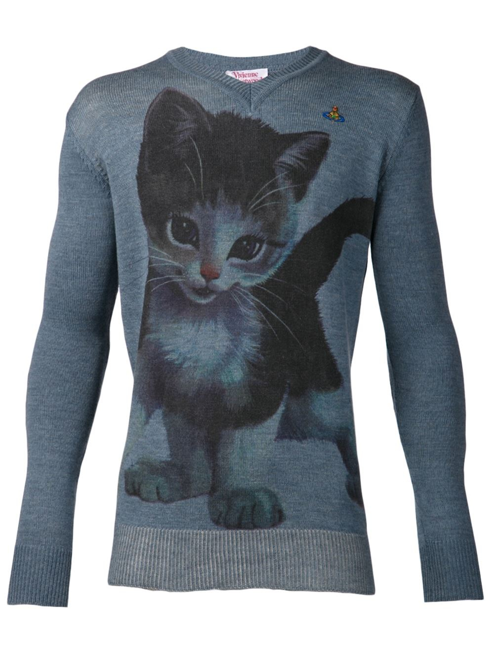 Lyst - Vivienne westwood Kitten Pullover Sweater in Blue for Men
