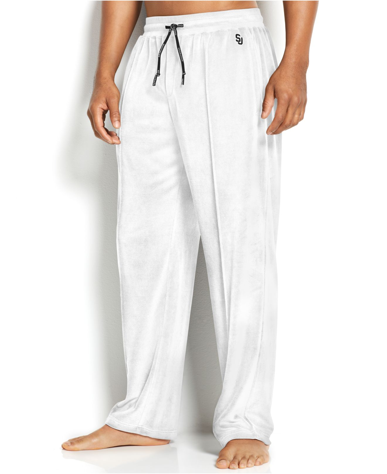 mens white sweat pants