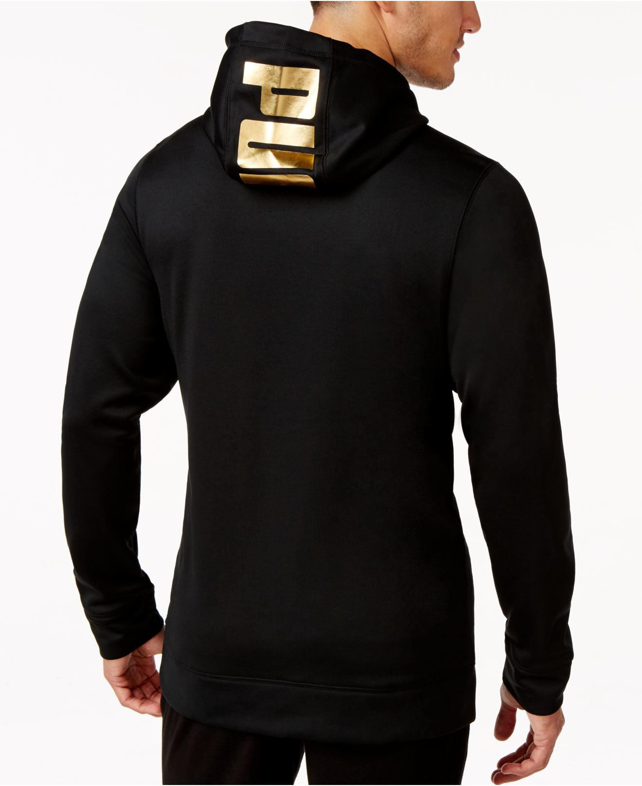 Puma Men's Metallic Dynamic Fleece Hoodie in Black for Men | Lyst