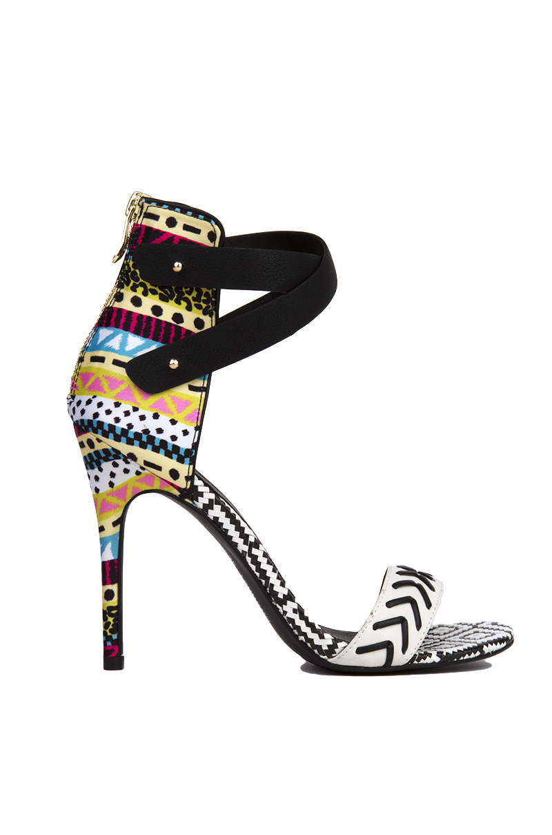 sequin ankle strap heels