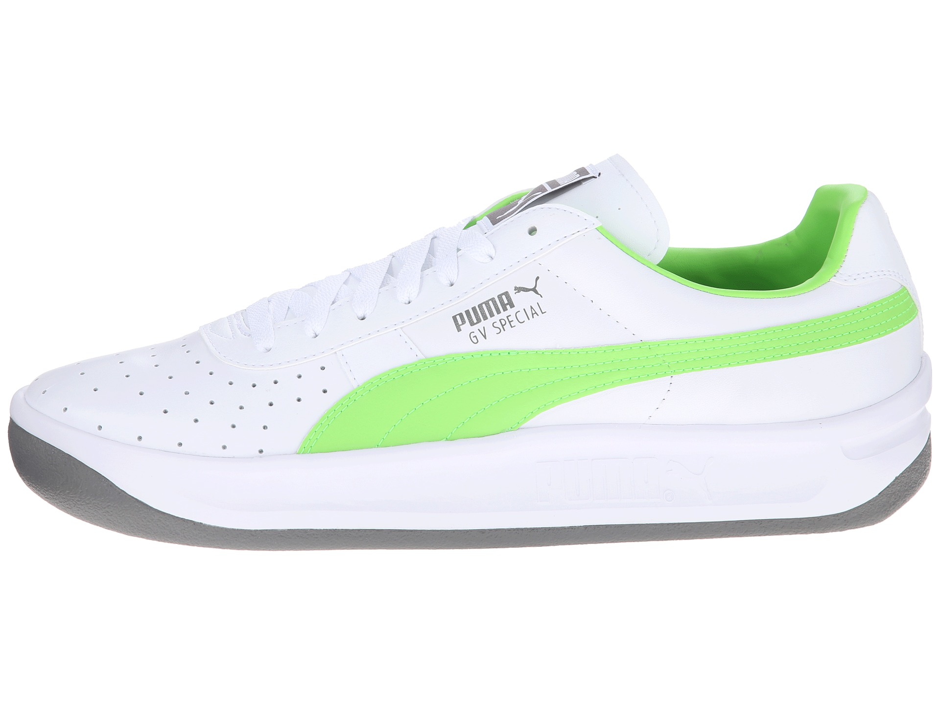 puma white and green