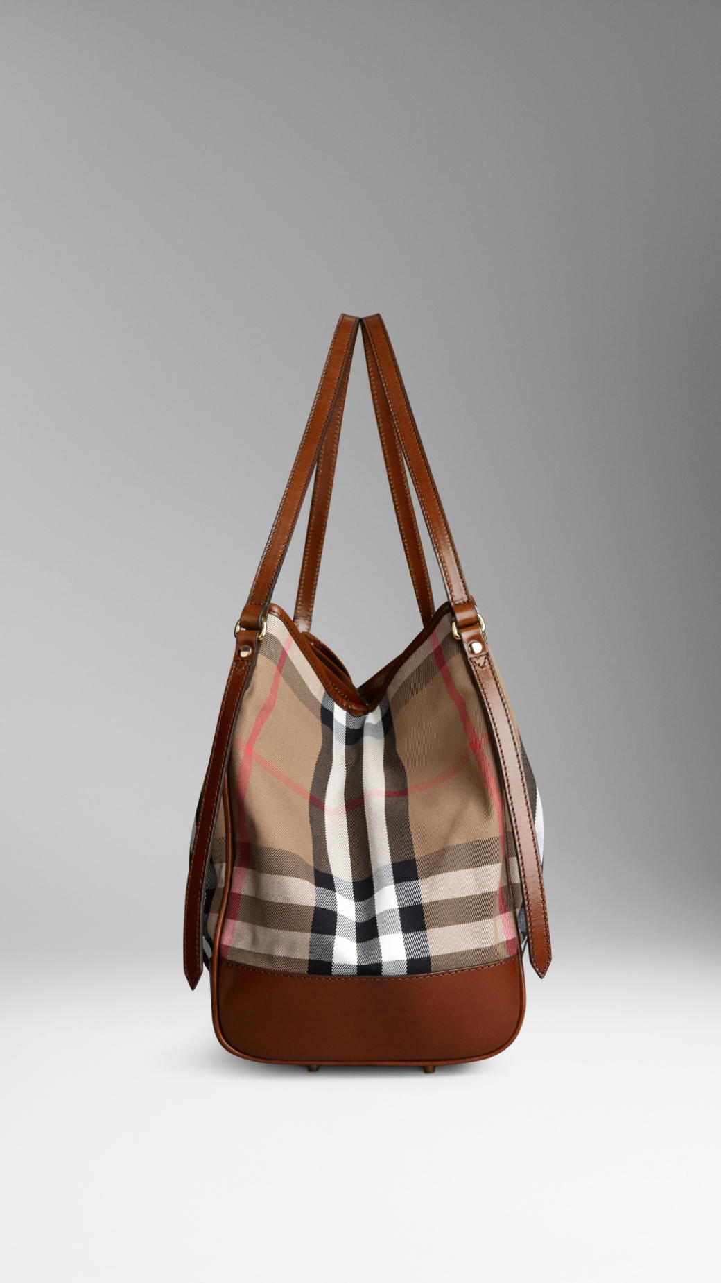 Lyst - Burberry Medium House Check Tote Bag in Brown