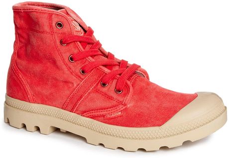 Palladium Pallabrouse Hi Boots in Red for Men | Lyst