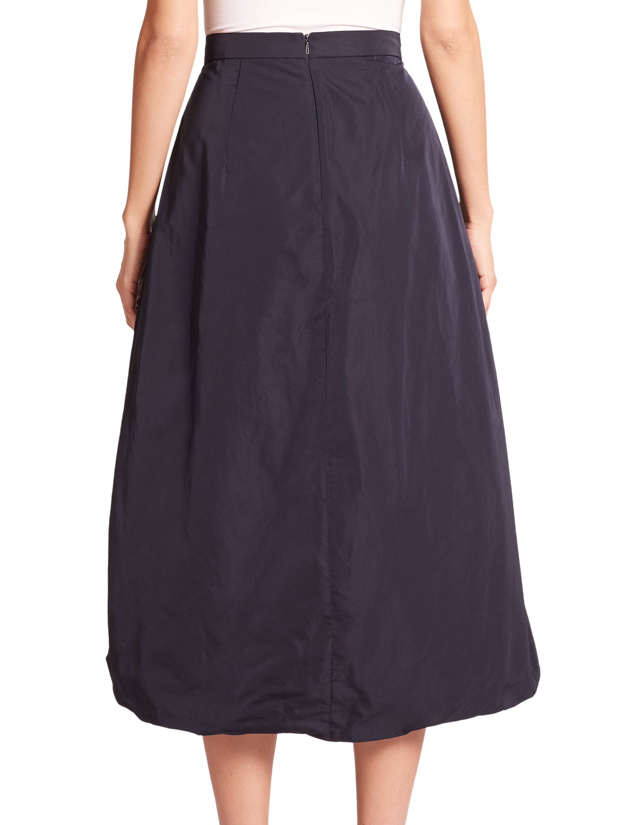 Lyst Max mara Hixie Bubblehem Skirt in Blue