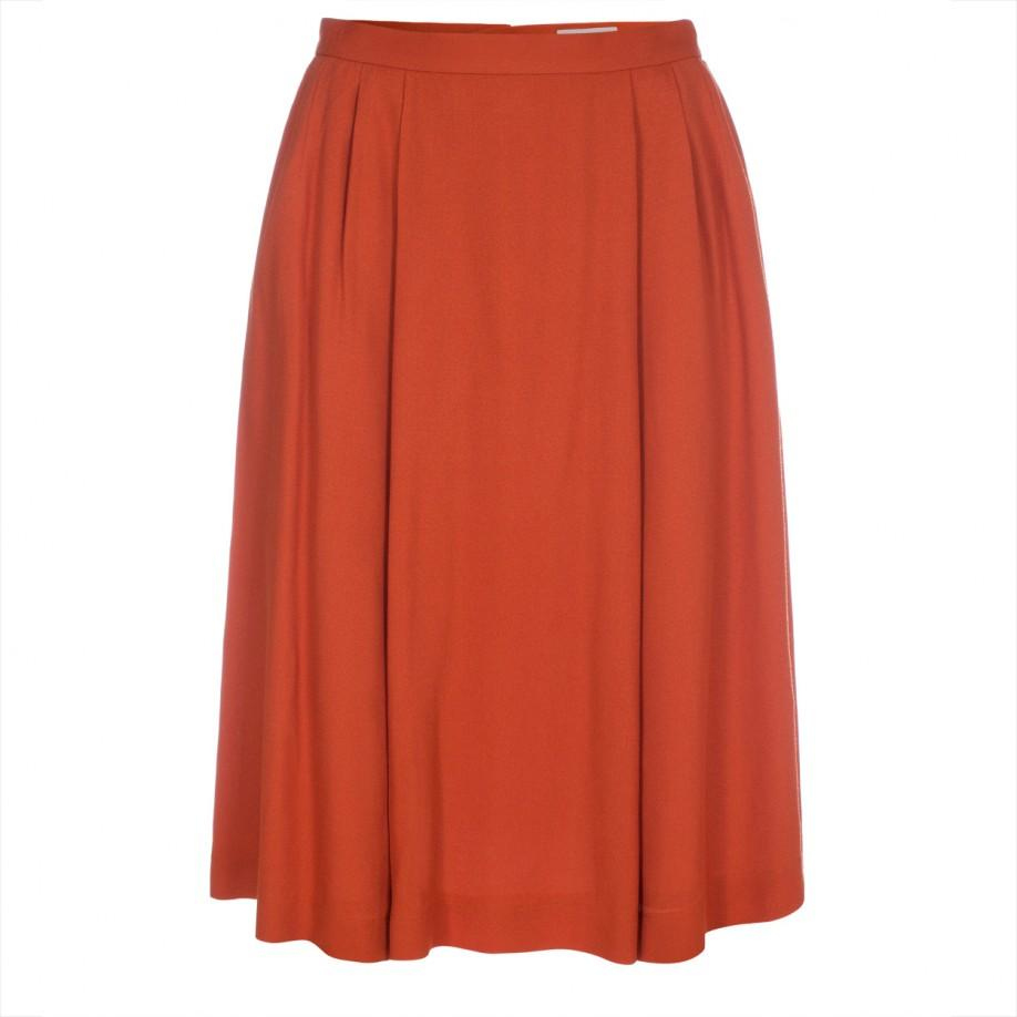 Lyst - Paul Smith Women's Burnt Orange Pleated Circle Skirt in Orange