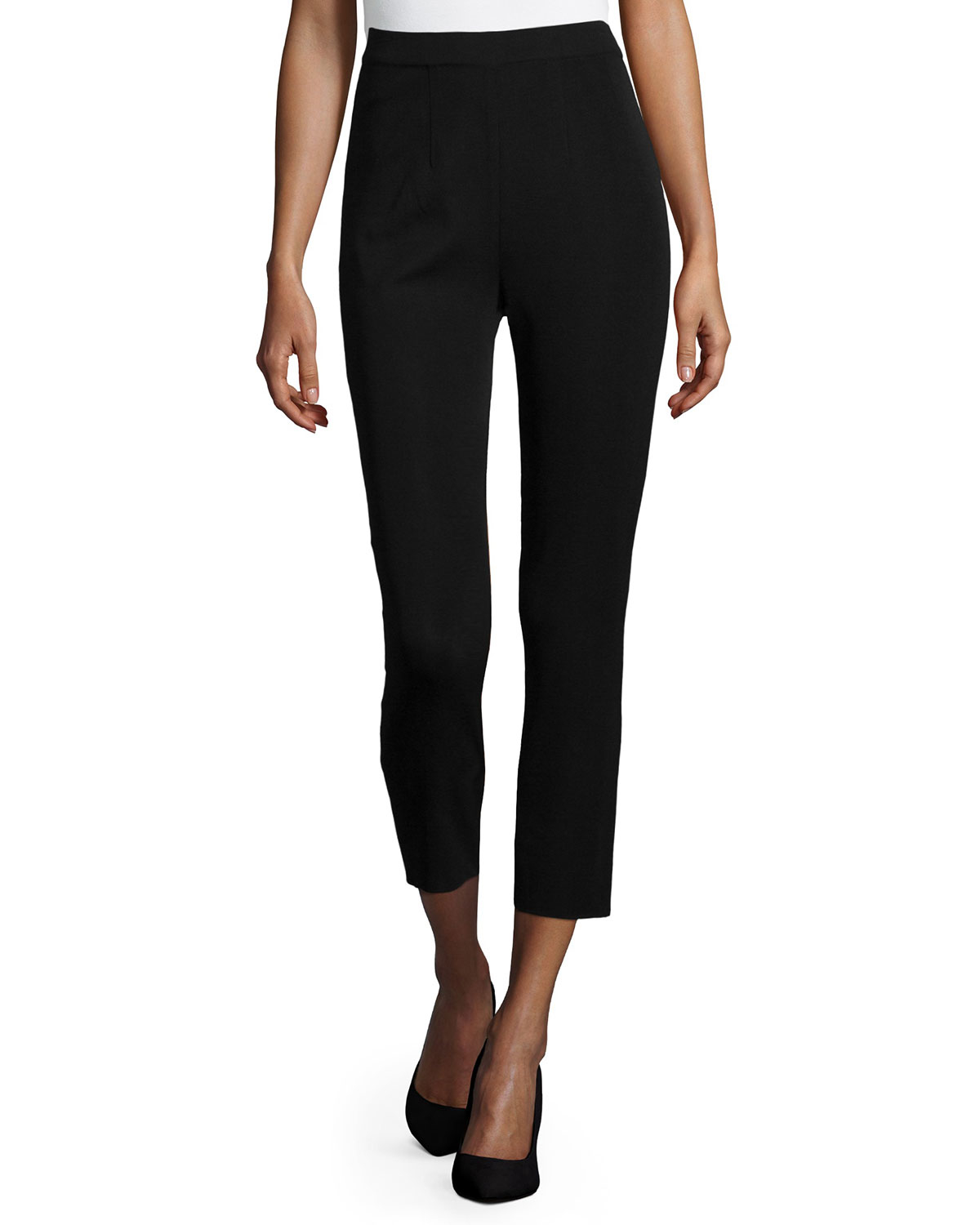 Misook Slim Ankle Pants in Black | Lyst