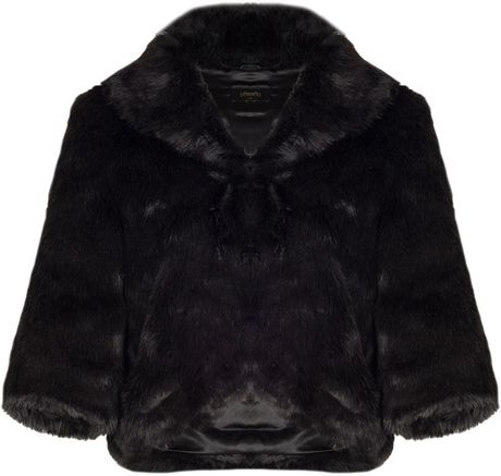 Aftershock Elise Soft Faux Fur Jacket in Black | Lyst