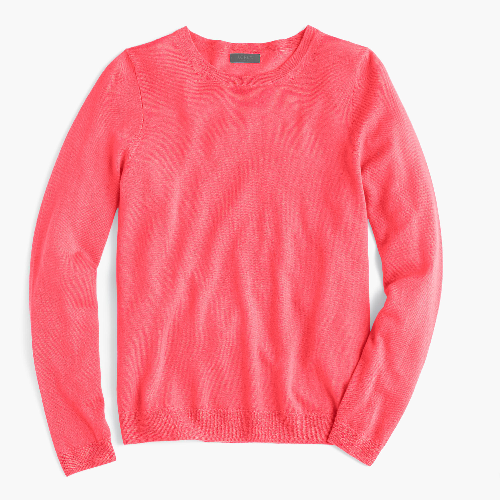 J.crew Italian Featherweight Cashmere Long-sleeve T-shirt in Pink for ...
