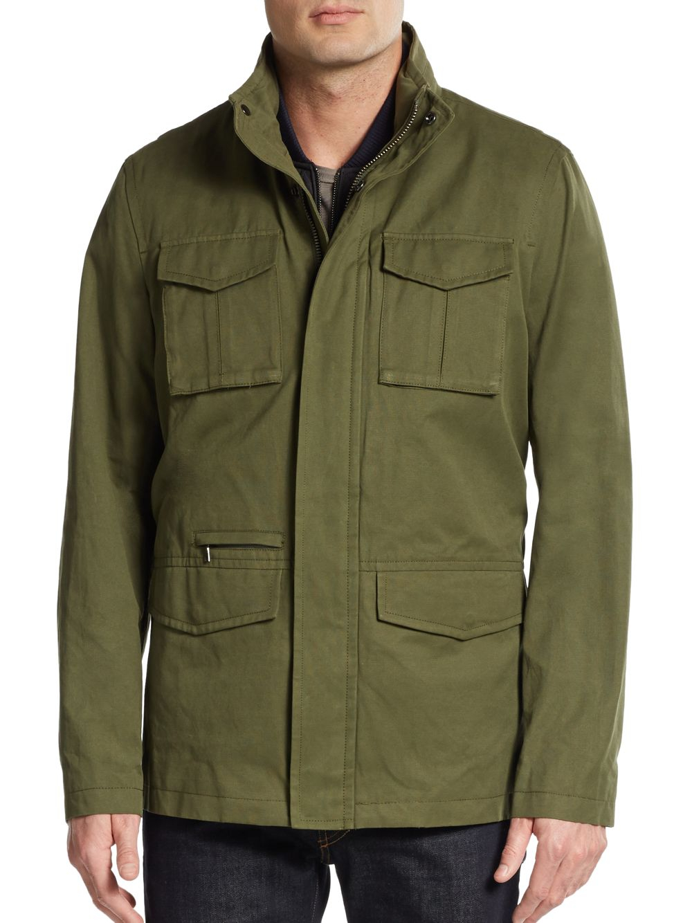 Lyst - Vince Military Jacket in Green
