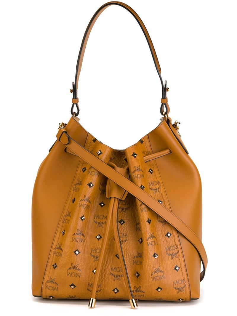 Lyst - Mcm Drawstring Shoulder Bag In Brown