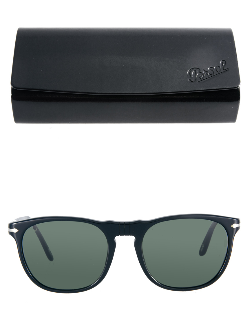 Lyst - Persol Aviator Sunglasses in Black for Men