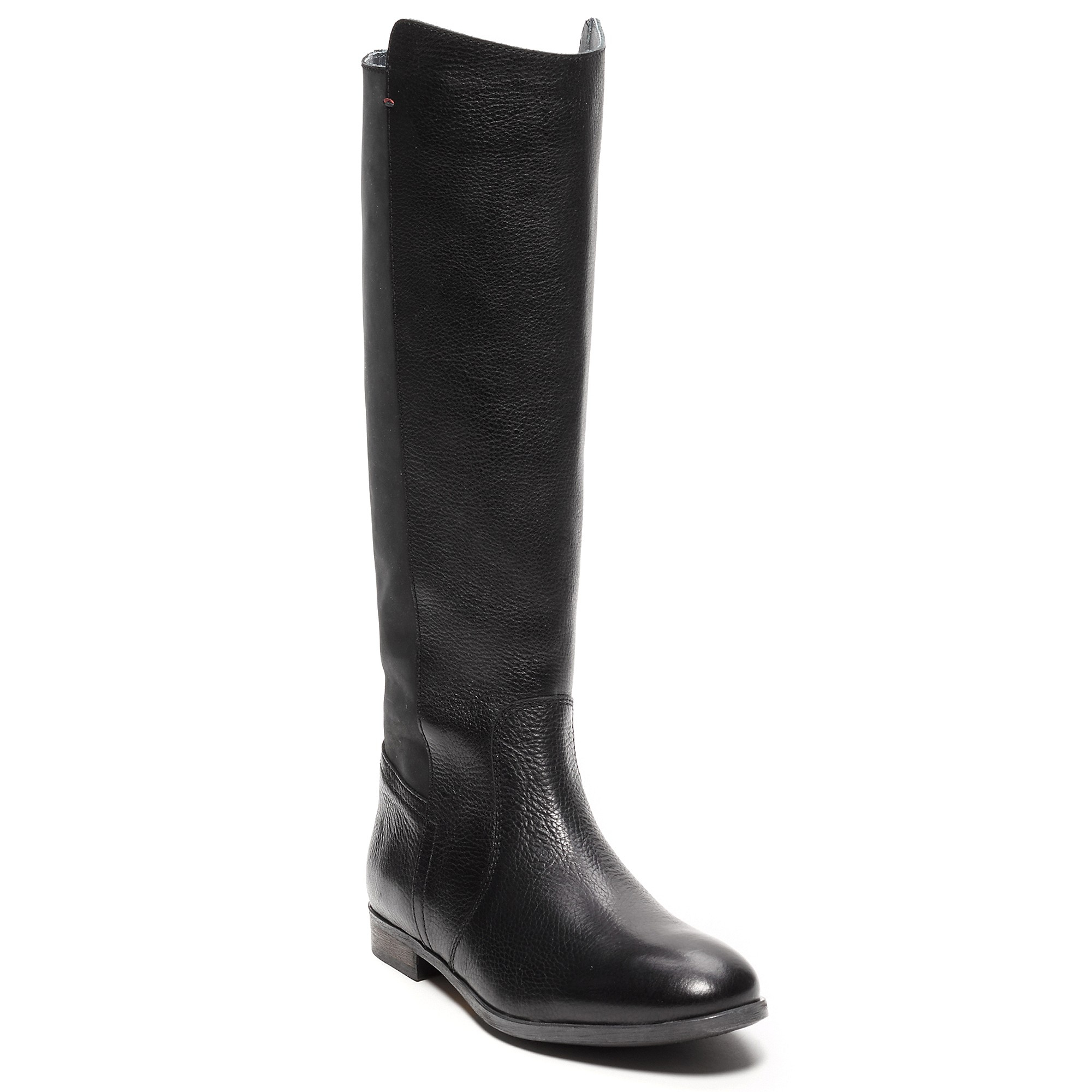 Tommy hilfiger Combo Riding Boot in Black | Lyst