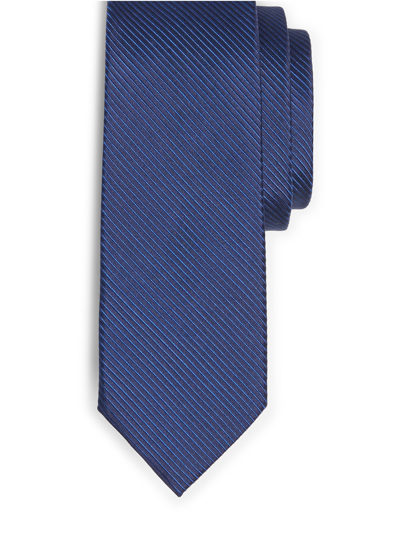 Calvin klein Slim Cord Solid Stripe Tie in Blue for Men (NAVY) | Lyst