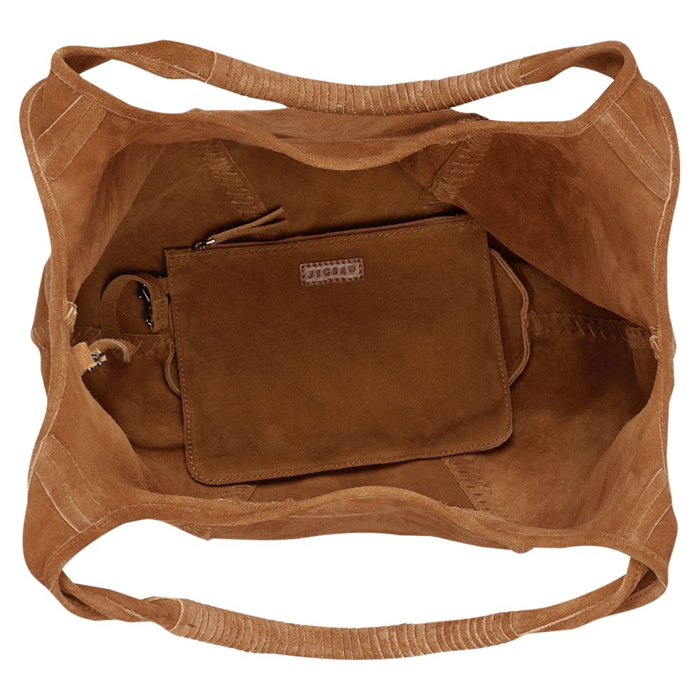 Jigsaw Orla Suede Hobo Bag in Brown (Tan) Lyst